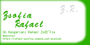 zsofia rafael business card